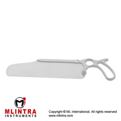Satterlee Amputation Saw Complete With Saw Blade Ref:- OR-018-90 Stainless Steel, 29 cm - 11 1/2"